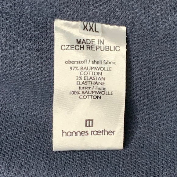 Hannes Roether Navy Cardigan sz XXL - Picture 8 of 9